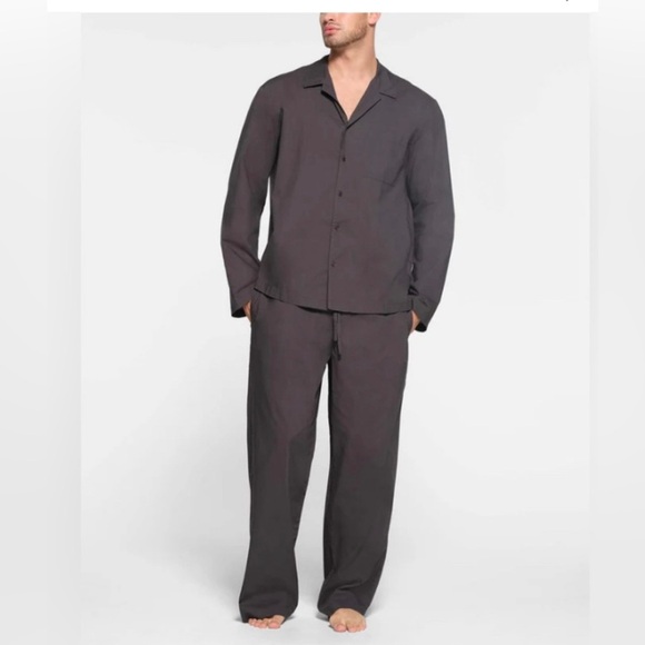 SKIMS Other - SKIMS Cotton Men’s Long Sleep Set Size 2X Color Ash / Gray NWT with Flaws